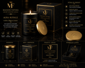 Maison Fatima Aura Royale Luxury Scented Candle – Premium Soy Wax – Long Lasting Home Fragrance – 180g